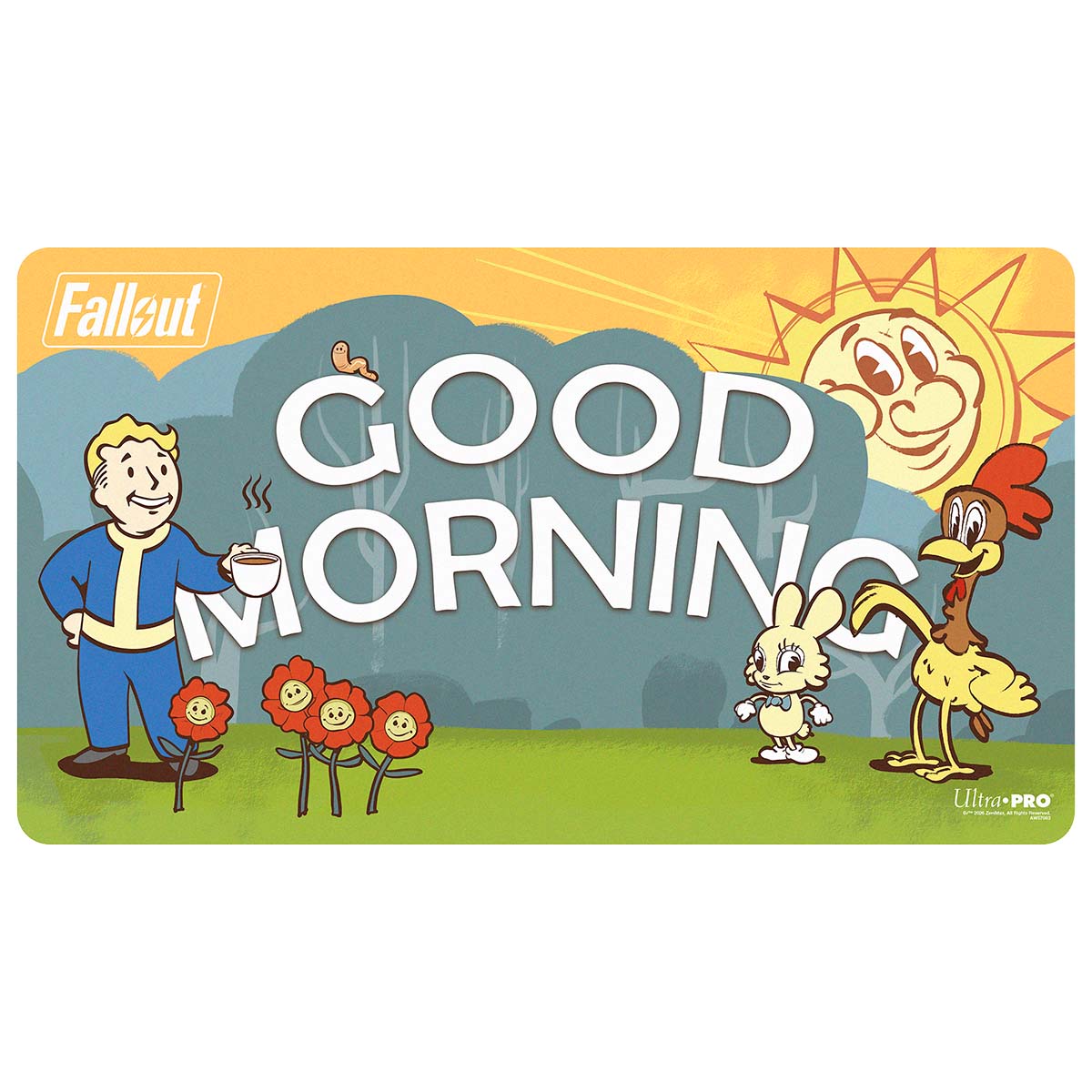 16809 - TAPPETINO - FALLOUT - DOUBLE-SIDED PLAYMAT - GOOD MORNING/GOOD EVENING - Immagine 4