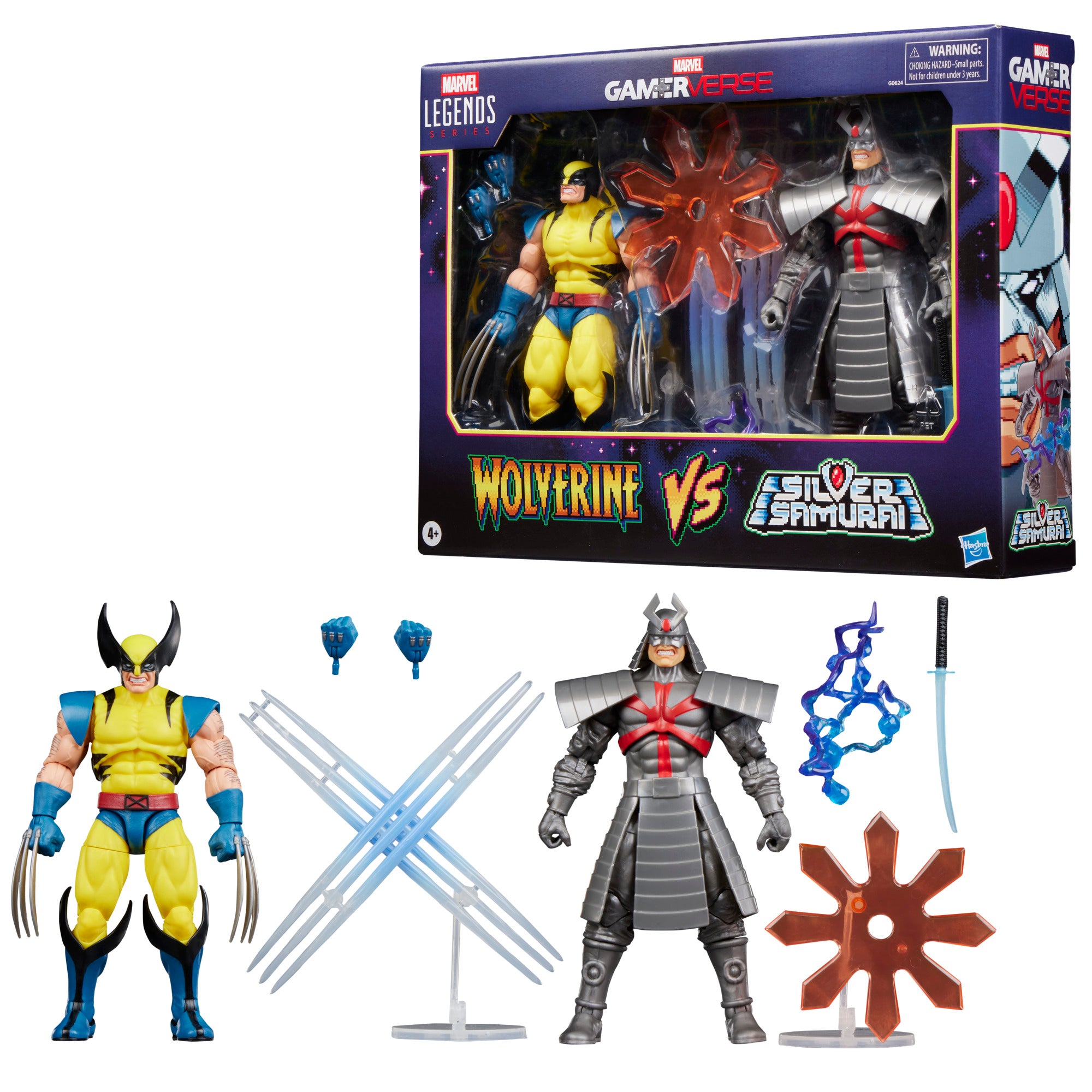 MARVEL CLASSIC - LEGENDS - GAMEVERSE - WOLVERINE VS. SILVER SAMURAI - ACTION FIGURE 15CM - Immagine 2