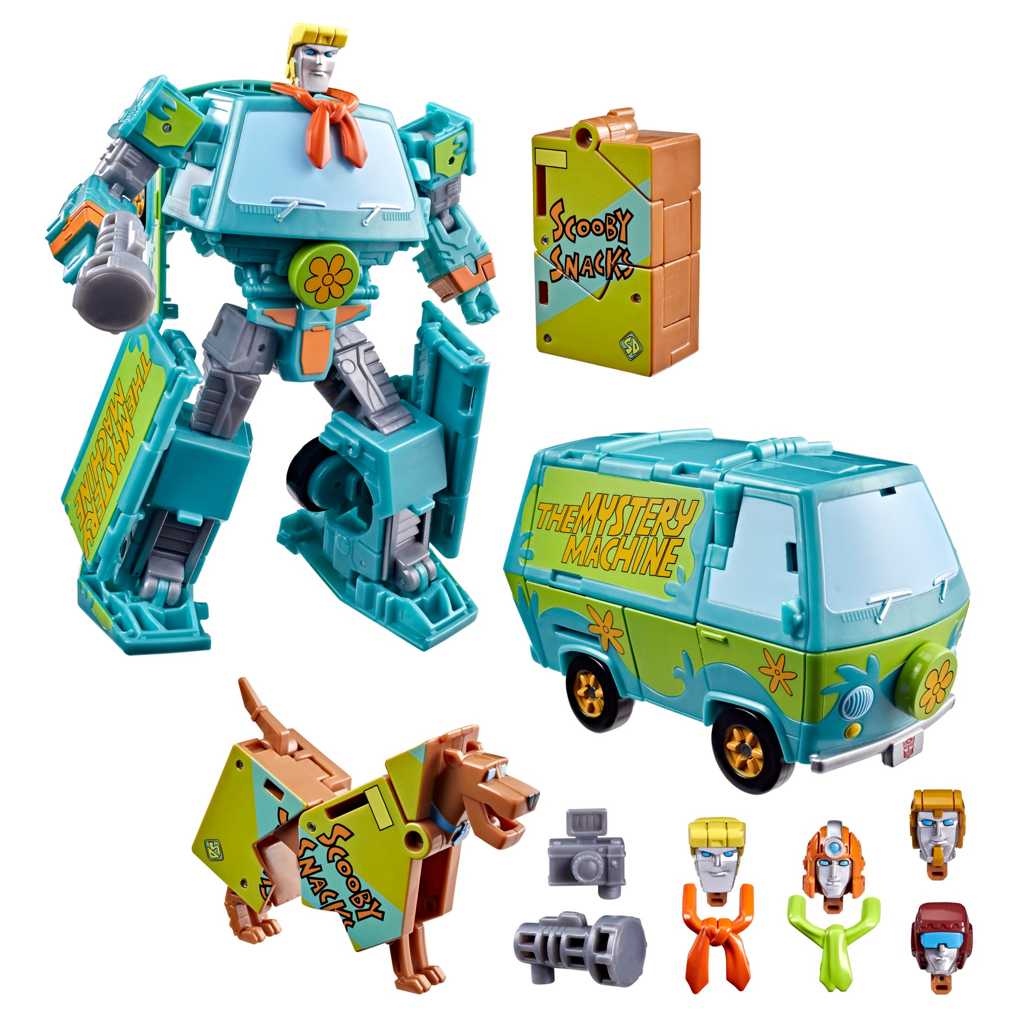 TRANSFORMERS - SCOOBY DOO - MYSTERIOUS PRIME - AUTOMUTT - ACTION FIGURES 15CM COLLECTION - Immagine 2