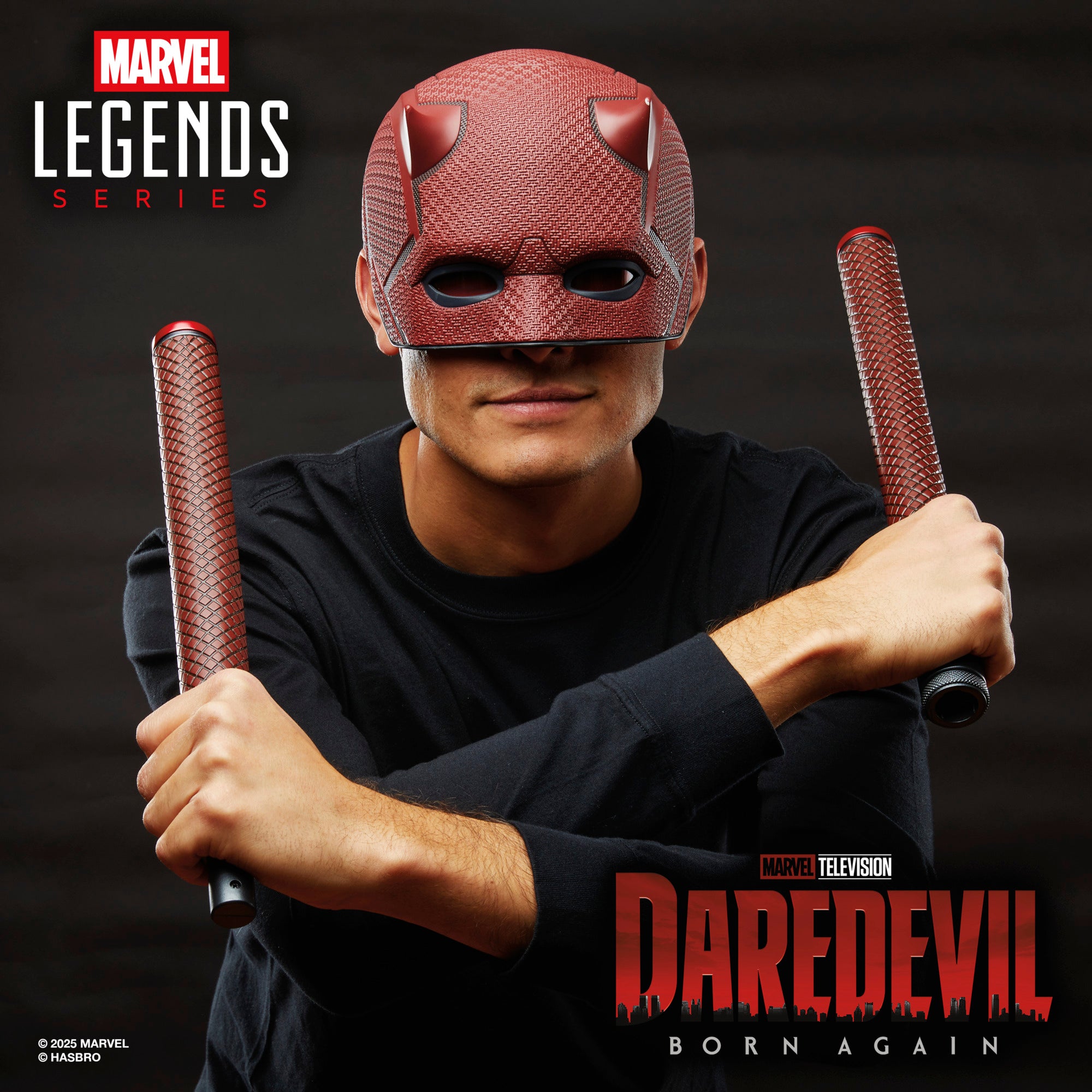 MARVEL CLASSIC - ROLEPLAY - MVL LEGENDS PREMIUM ROLE PLAY HORNHEAD - DAREDEVIL - ACTION FIGURE 1:1 - Immagine 2