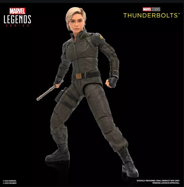 MARVEL LEGENDS - THUNDERBOLTS - RED GUARDIAN & YELENA BELOVA - ACTION FIGURE 15CM - Immagine 2