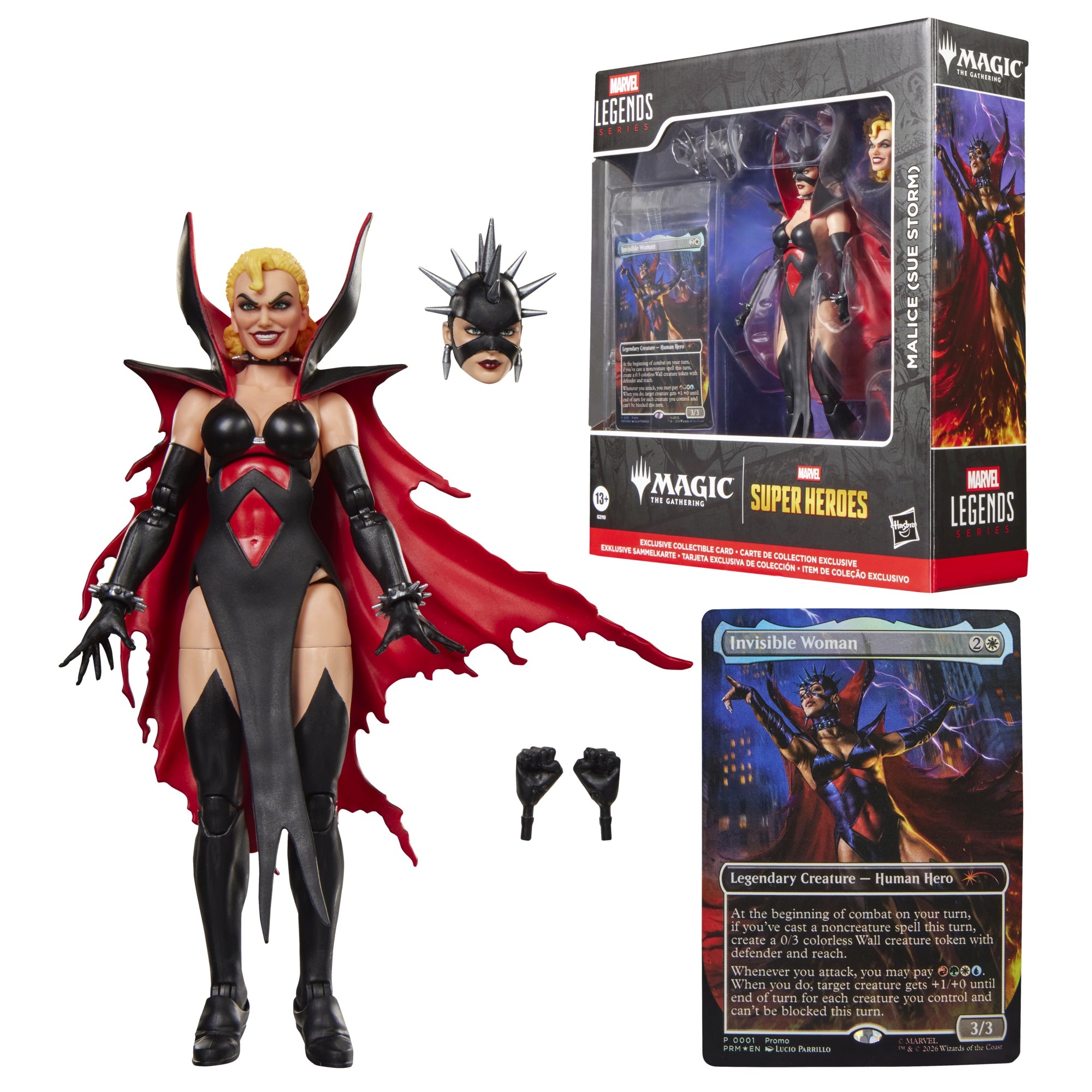 MARVEL SUPER HEROES X MAGIC: THE GATHERING - MALICE (SUE STORM) - ACTION FIGURE 15CM - Immagine 2