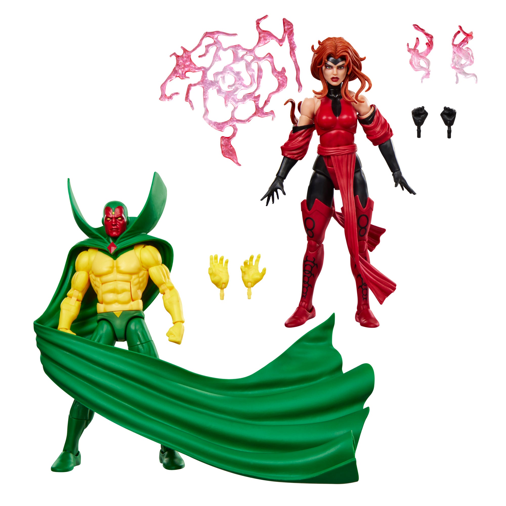 MARVEL LEGENDS SERIES - AVENGERS: THE CROSSING - VISIONE E SCARLET - 2 ACTION FIGURES 15CM - Immagine 2