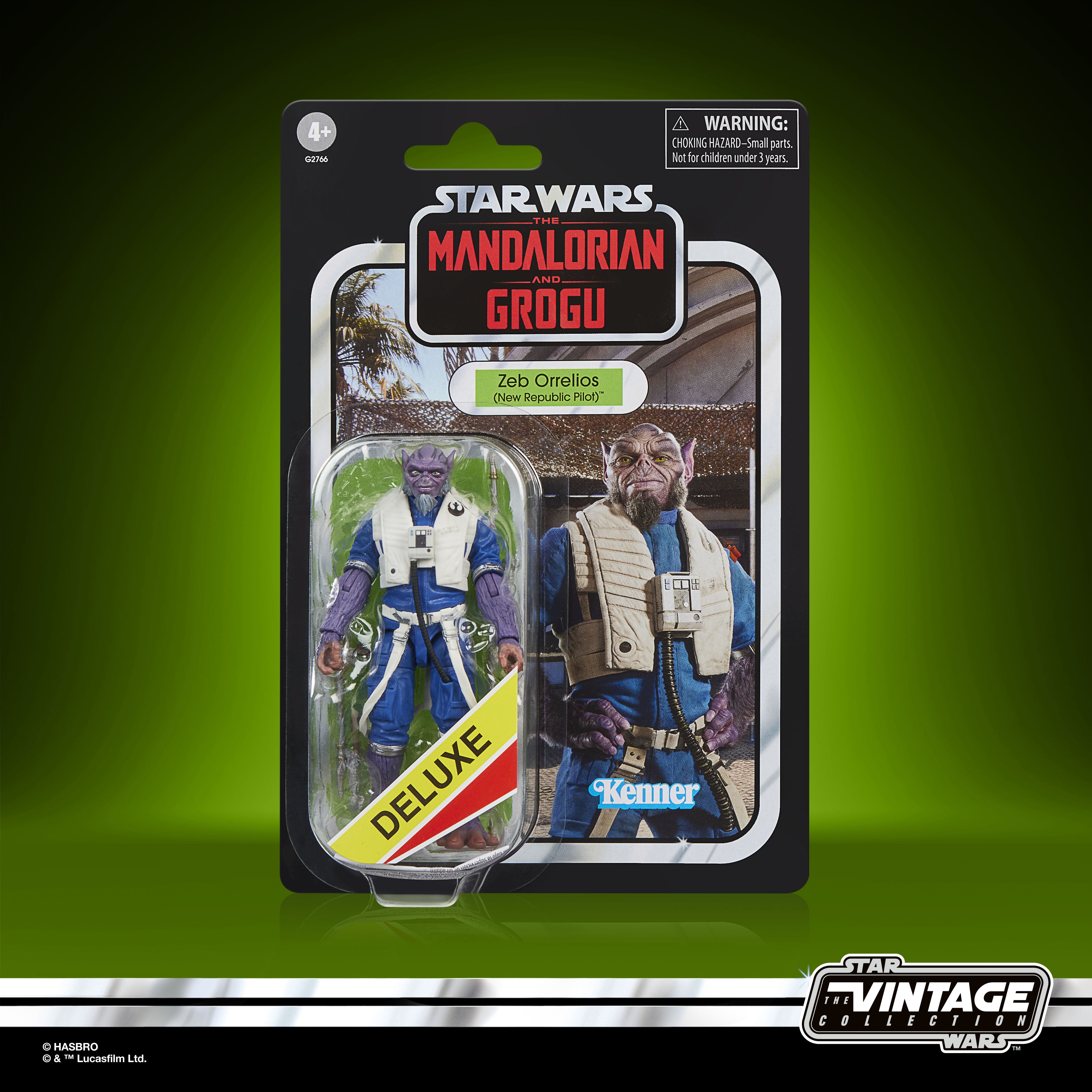 STAR WARS - VINTAGE COLLECTION - ZEB ORRELIOS (PILOTA NUOVA REPUBBLICA) - ACTION FIGURE 10CM - Immagine 2