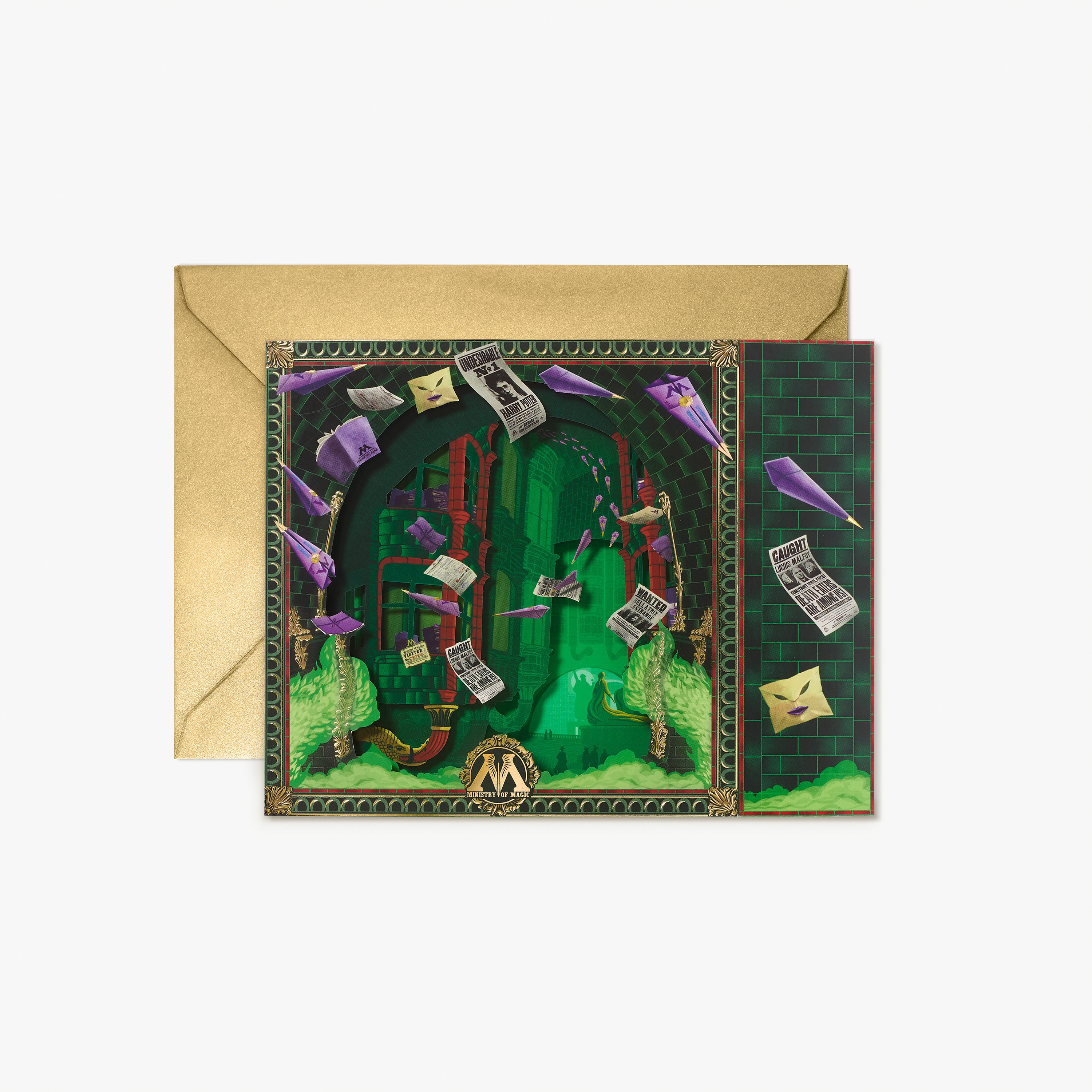 HP3DCARD02 - HARRY POTTER - WELCOME TO THE MINISTRY 3D NOTECARD - Immagine 2