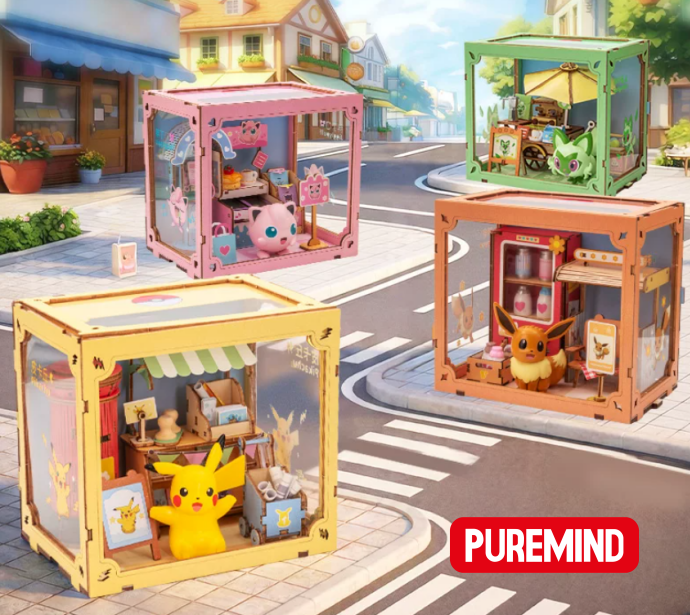 POKEMON - MINI WORLD-VIBRANT STREET SCENE - SWEET SHOP - JIGGLYPUFF - Immagine 2