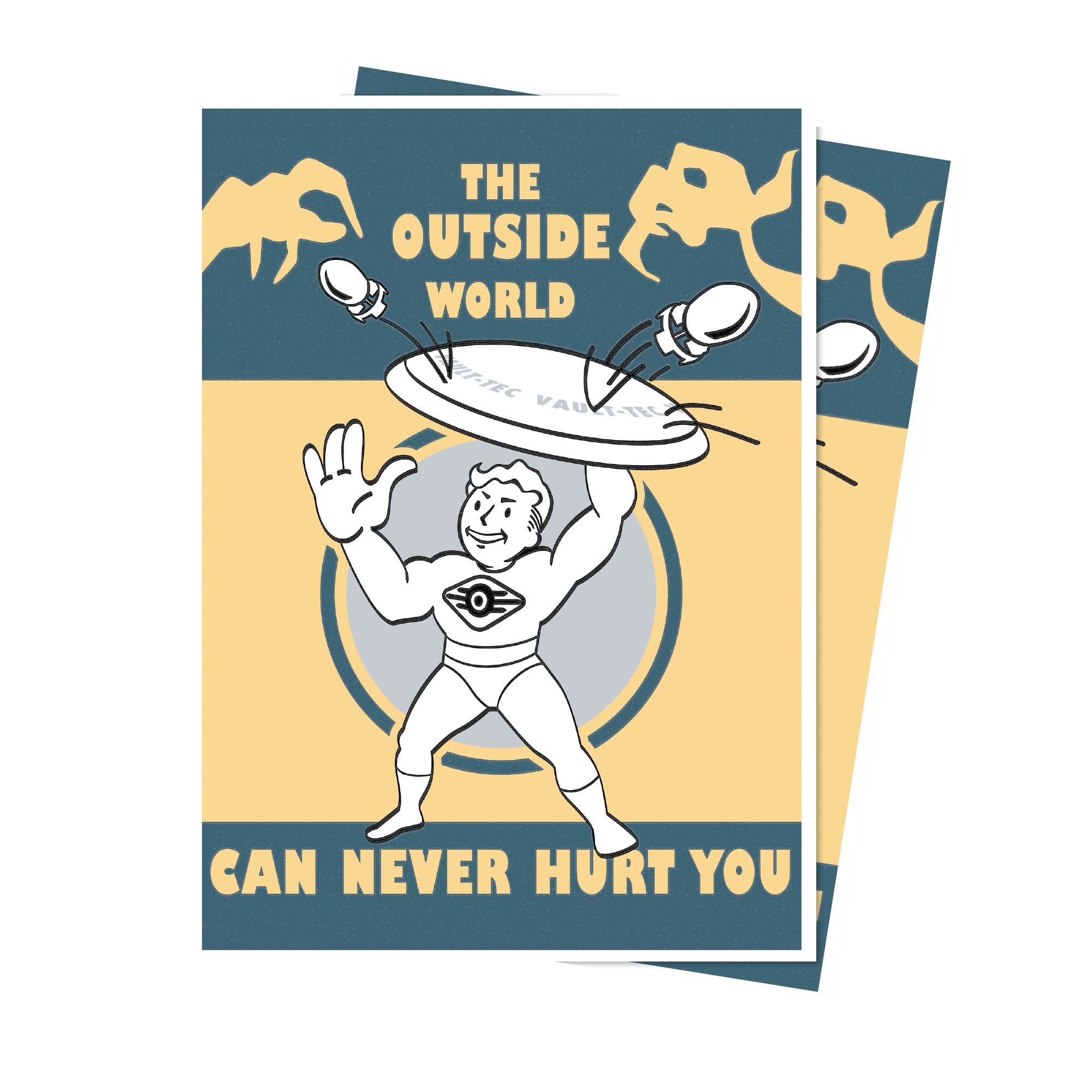 16807 - FALLOUT - 105 APEX DECK PROTECTOR SLEEVES - THE OUTSIDE WORLD - Immagine 2