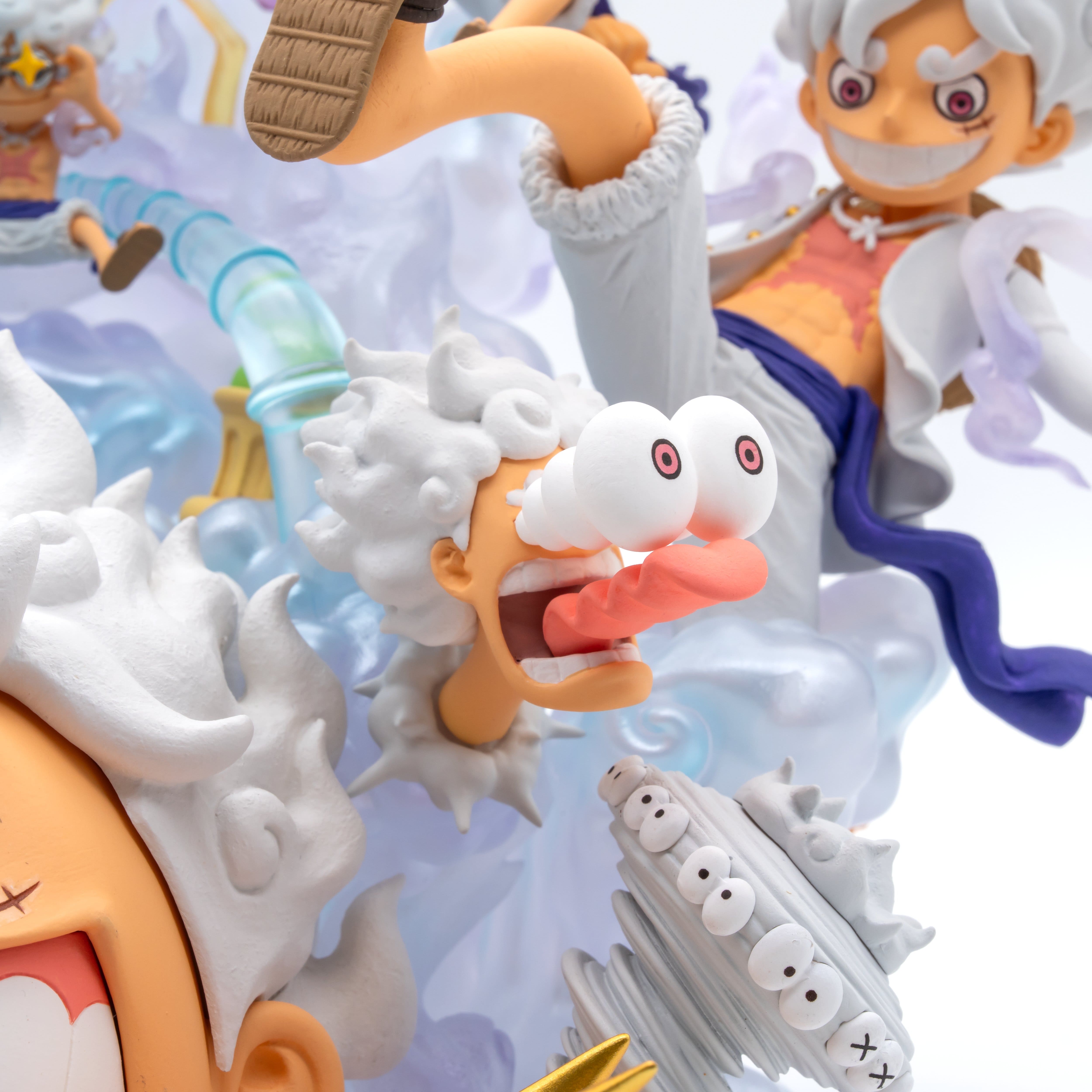 69689 - ONE PIECE - S.H. FIGUARTS WORLD COLLECTABLE FIGURE PREMIUM - MONKEY D.LUFFY GEAR 5 SPECIAL - DIORAMA 21CM - Immagine 7