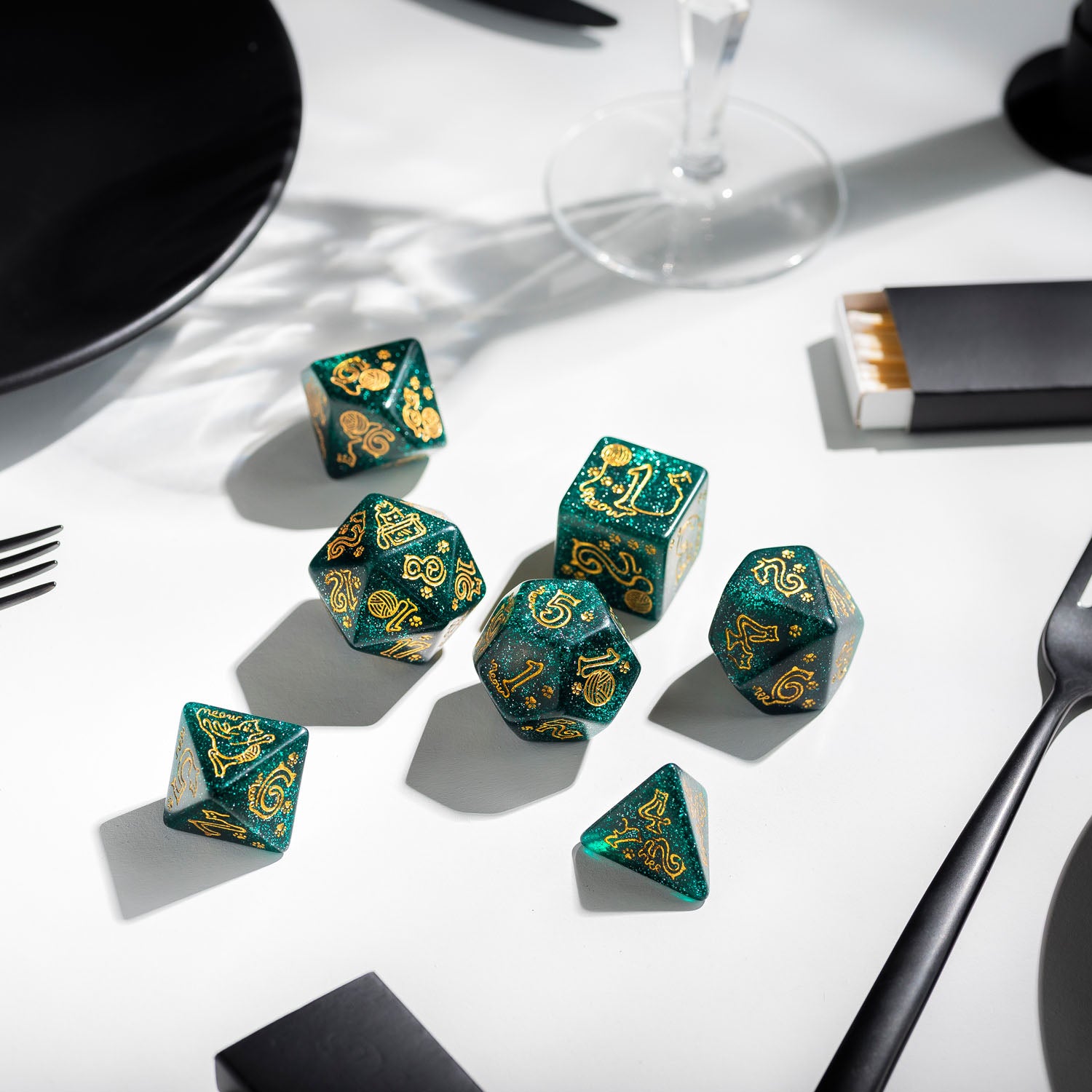 SJKSCAT09 - JUMBO CATS DICE SET: MERLIN - Immagine 2