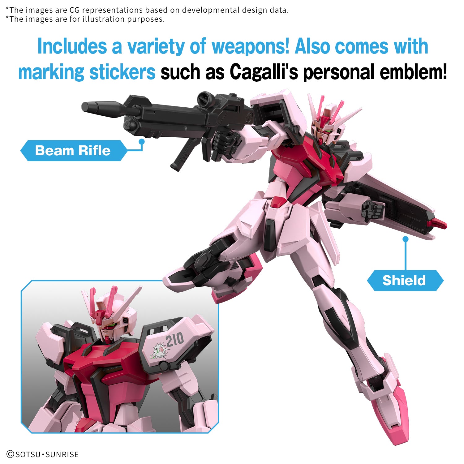 MK68321 - GUNDAM - ENTRY GRADE - STRIKE ROUGE - MODEL KIT 1/144 - Immagine 3
