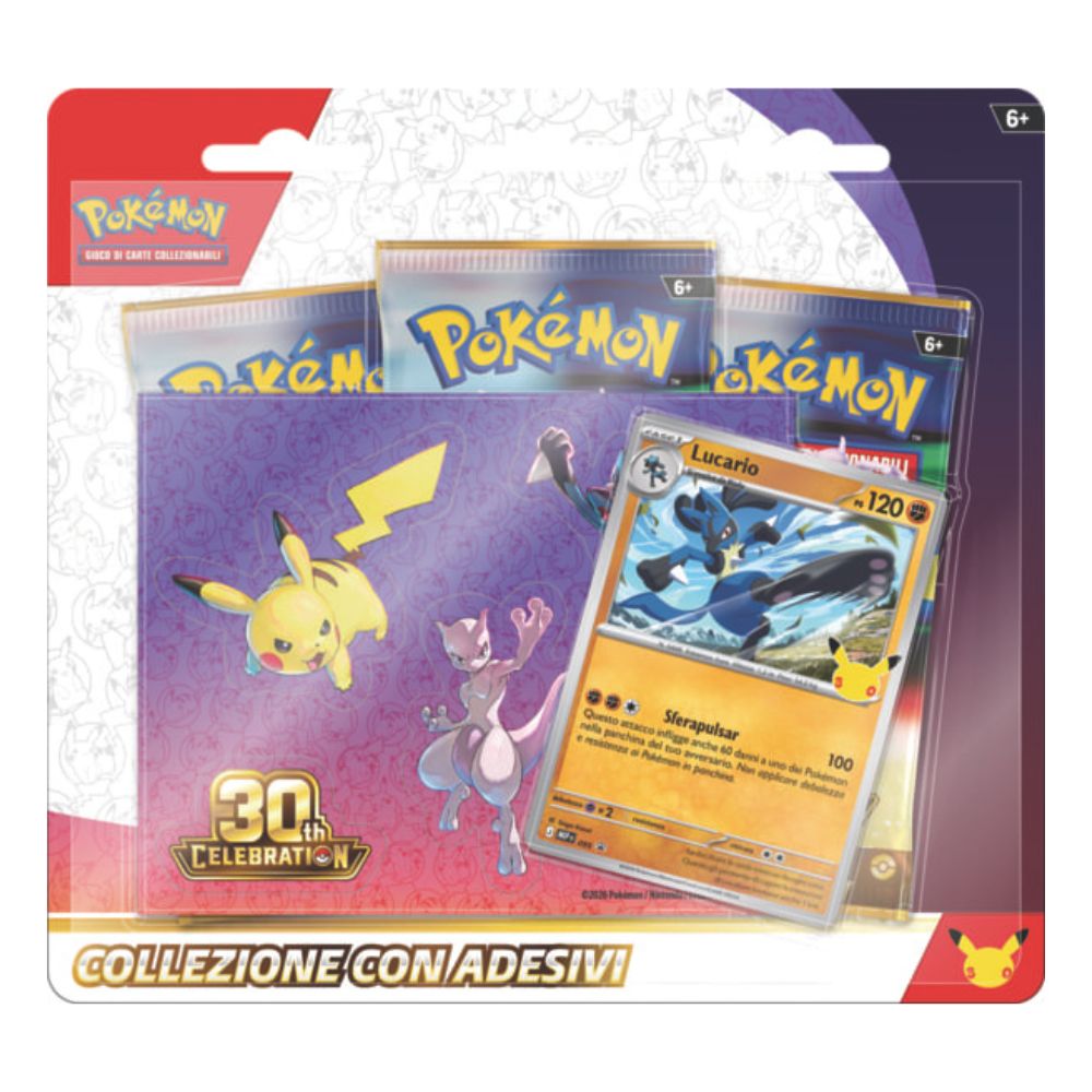 PK10449-I - POKEMON - POKEMON 30 ANNIVERSARIO - COLLEZIONE CON ADESIVI DELL'ESPANSIONE - Immagine 2
