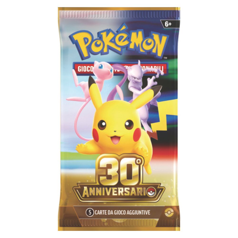 PK10451-I - POKEMON - POKEMON 30 ANNIVERSARIO - BUNDLE 6 BUSTE - Immagine 3