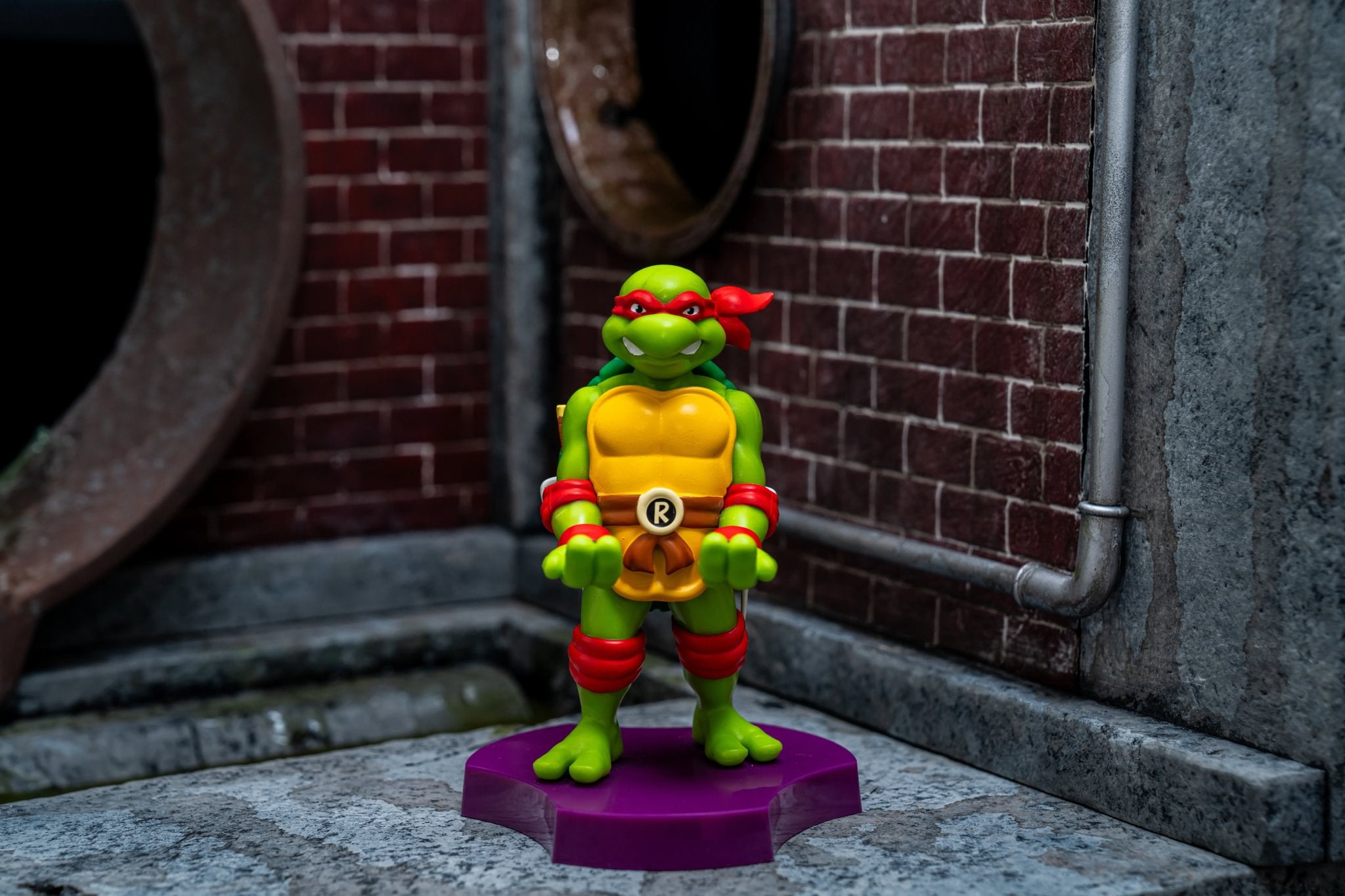 TEENAGE MUTANT NINJA TURTLE - HOLDEM - CHARGING HOLDER - RAFFAELLO 11CM - Immagine 2