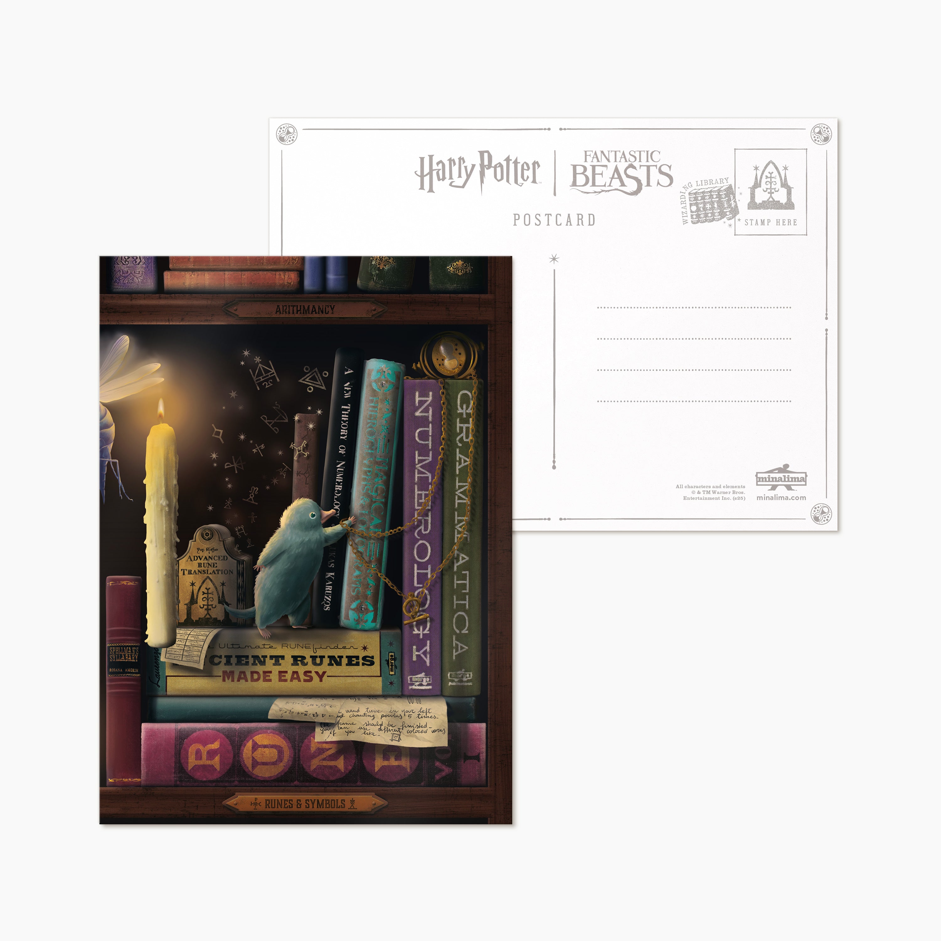 WWMPC03 - SERIES 03: WIZARDING LIBRARY POSTCARD - Immagine 3
