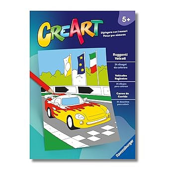 96004 - CREART: LIBRO DA COLORARE - RUGGENTI VEICOLI