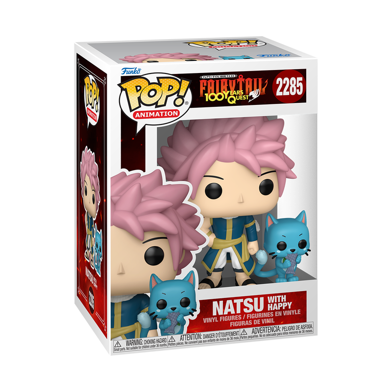 FAIRY TAIL S5 - POP FUNKO VINYL FIGURE 2285 NATSU WITH HAPPY 9CM