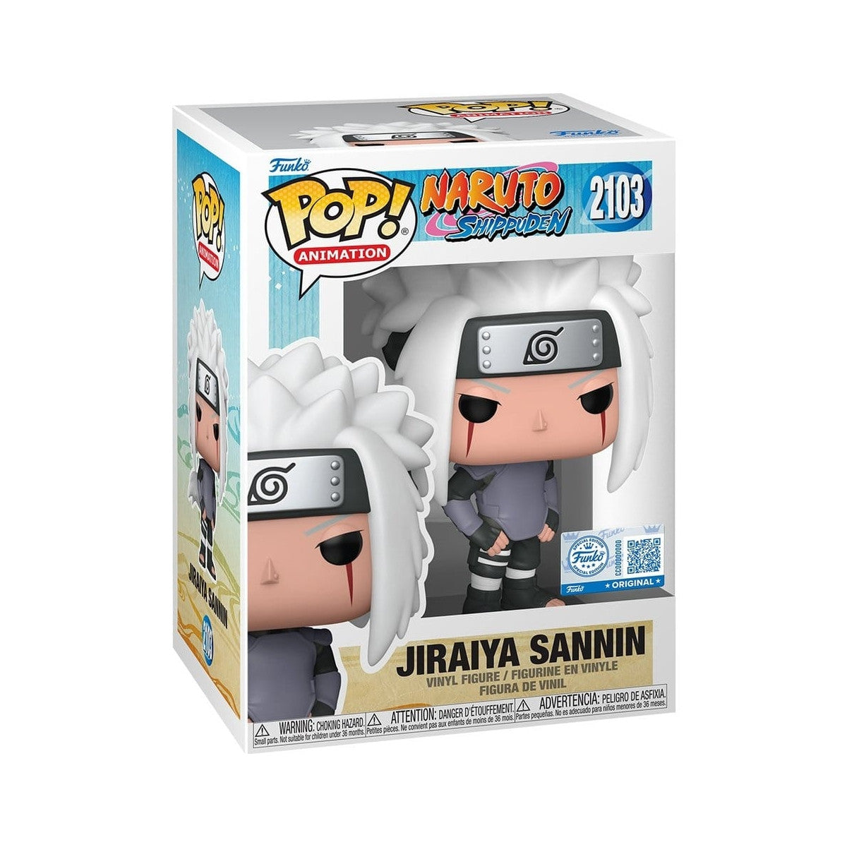 NARUTO SHIPPUDEN - POP FUNKO VINYL FIGURE 2103 JIRAIYA SANNIN 9CM