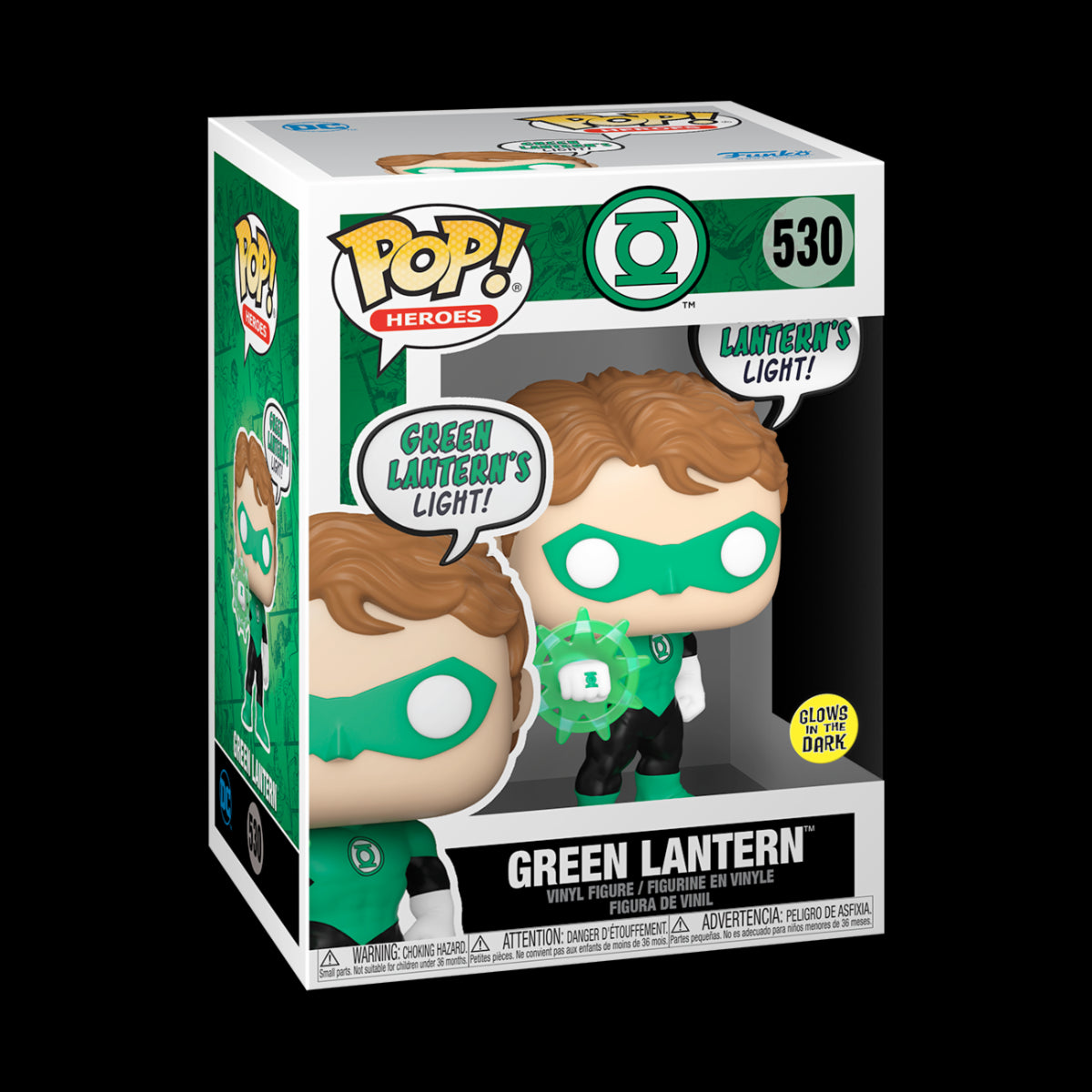 DC COMICS - POP FUNKO VINYL FIGURE 530 GREEN LANTERN (BEWARE)(GW) 9CM