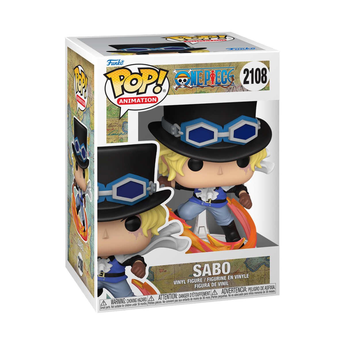 ONE PIECE - POP FUNKO VINYL FIGURE 2108 SABO 9CM