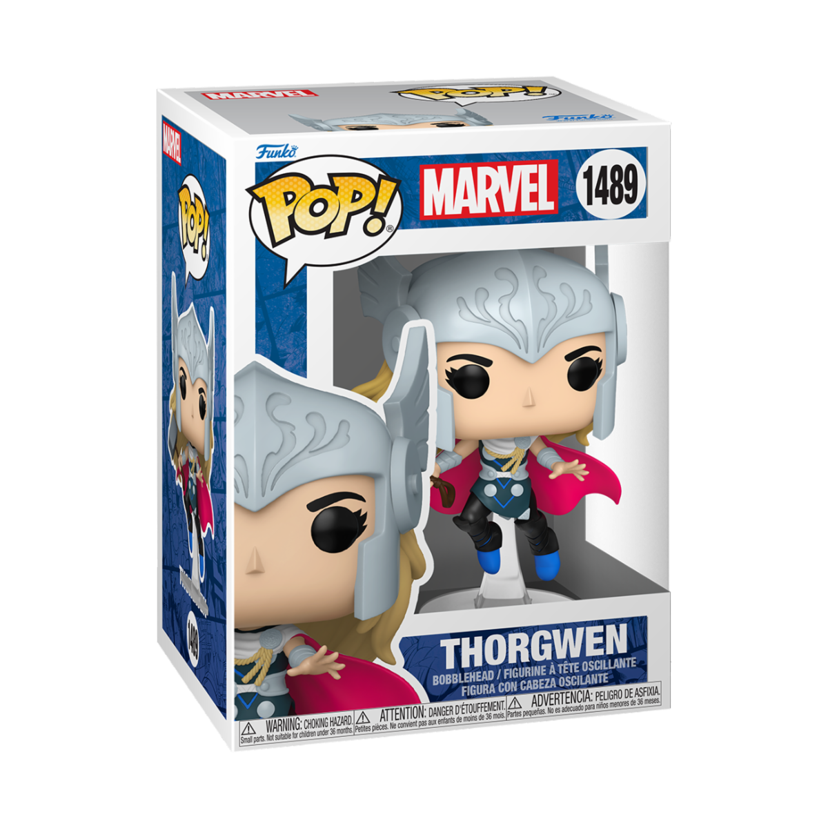 MARVEL: SPIDER-GWEN GWEN-VERSE - POP FUNKO VINYL FIGURE 1489 THORGWEN 9CM