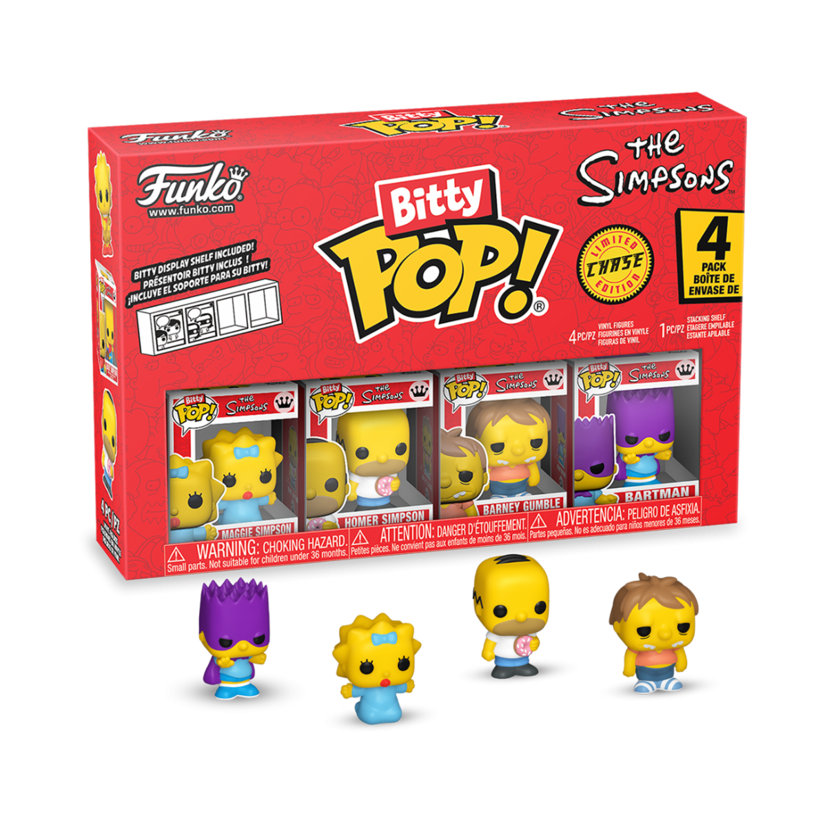 85709 - THE SIMPSONS - POP FUNKO BITTY VINYL FIGURE - MAGGIE (4PK)
