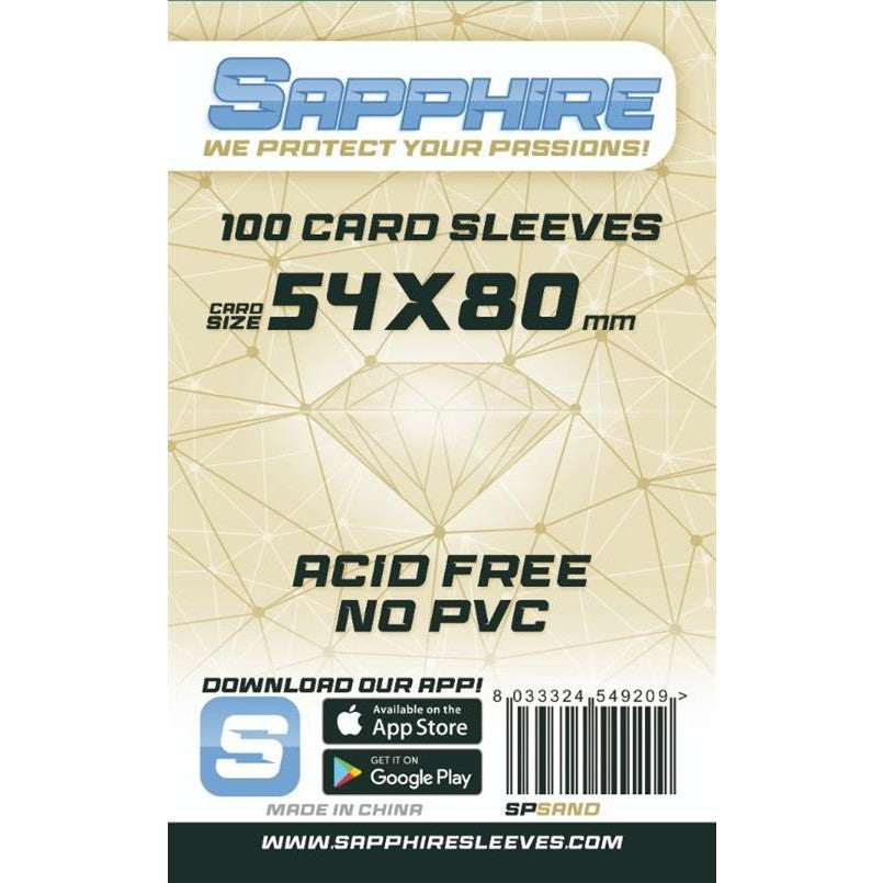 SAPPHIRE SAND - 100 BUSTE PROTETTIVE 54X80MM