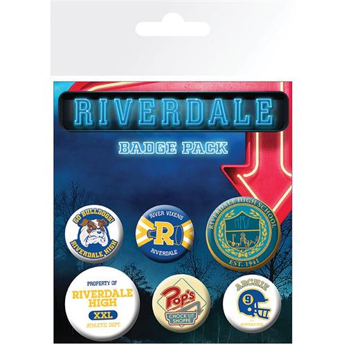 BP0787 - RIVERDALE - 6 BADGES PACK - BUTTON BADGES