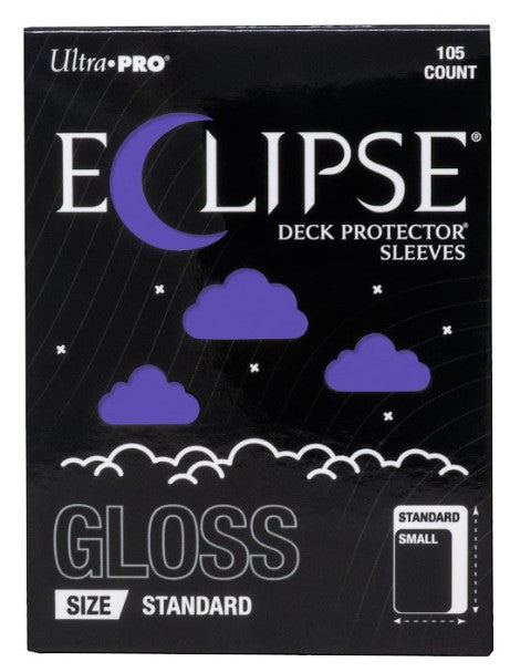 16706 - 105 ECLIPSE DECK PROTECTOR SLEEVES - STANDARD - GLOSS - ROYAL PURPLE