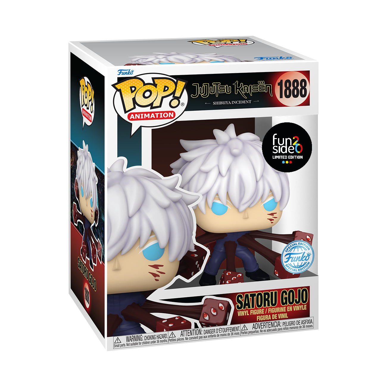 JUJUTSU KAISEN - POP FUNKO PREMIUM VINYL FIGURE - GOJO (TRAPPED) 9CM FUNSIDE EXCL