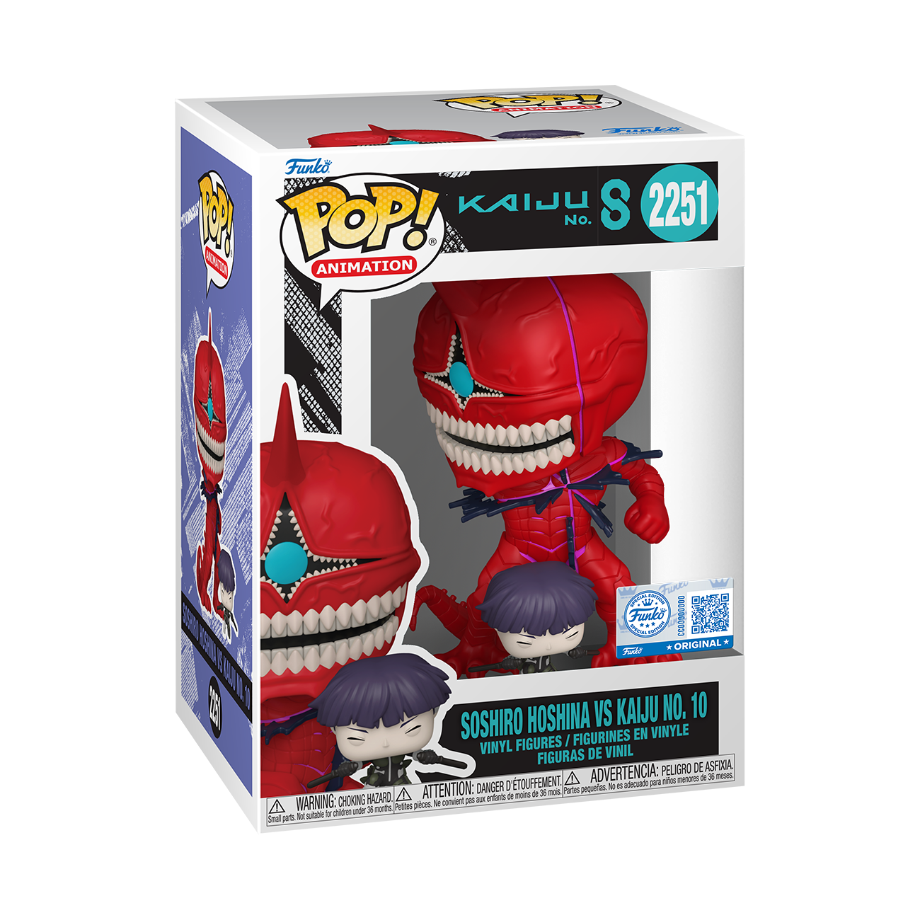 KAIJU NO8 - POP FUNKO VINYL FIGURE - HOSHINA & KAIJU 9CM FUNSIDE EXCL