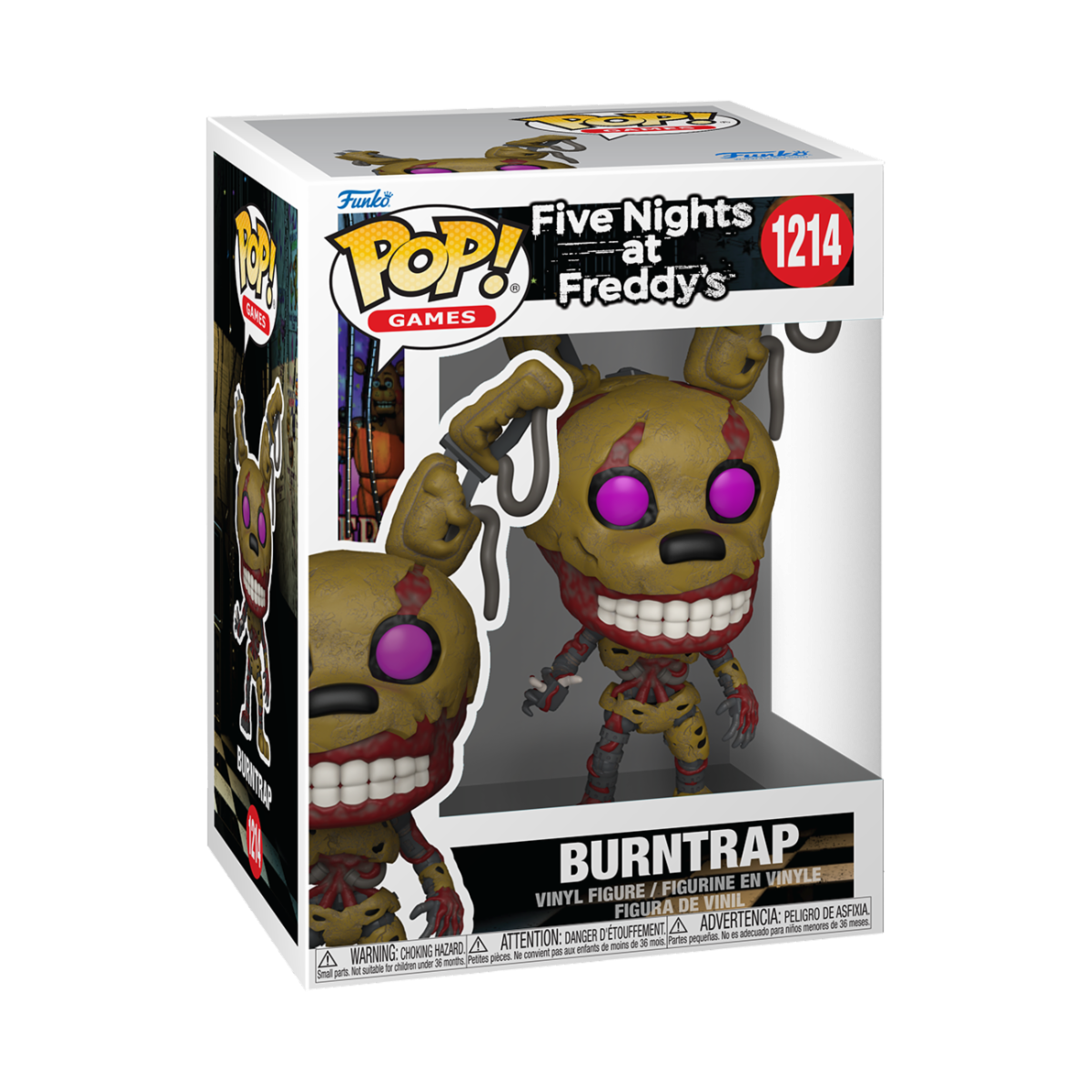 FIVE NIGHTS AT FREDDY'S S10 - POP FUNKO VINYL FIGURE 1214 BURNTRAP 9CM
