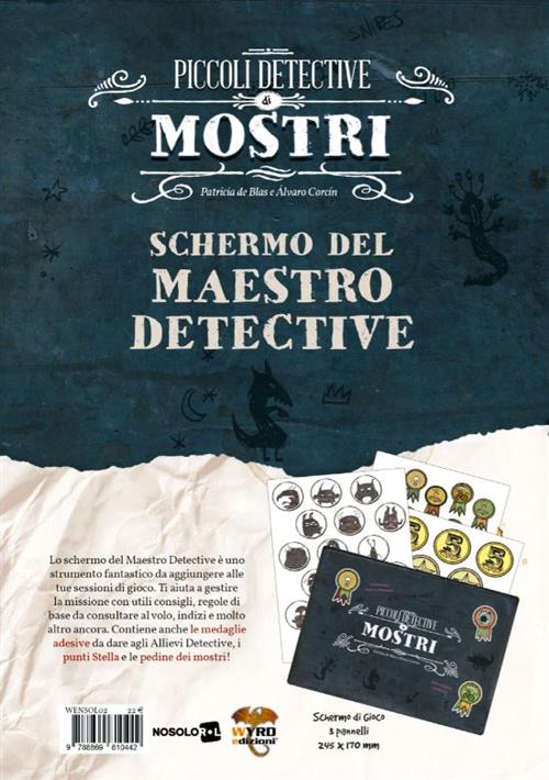 PICCOLI DETECTIVE DI MOSTRI - SCHERMO DEL MAESTRO DETECTIVE