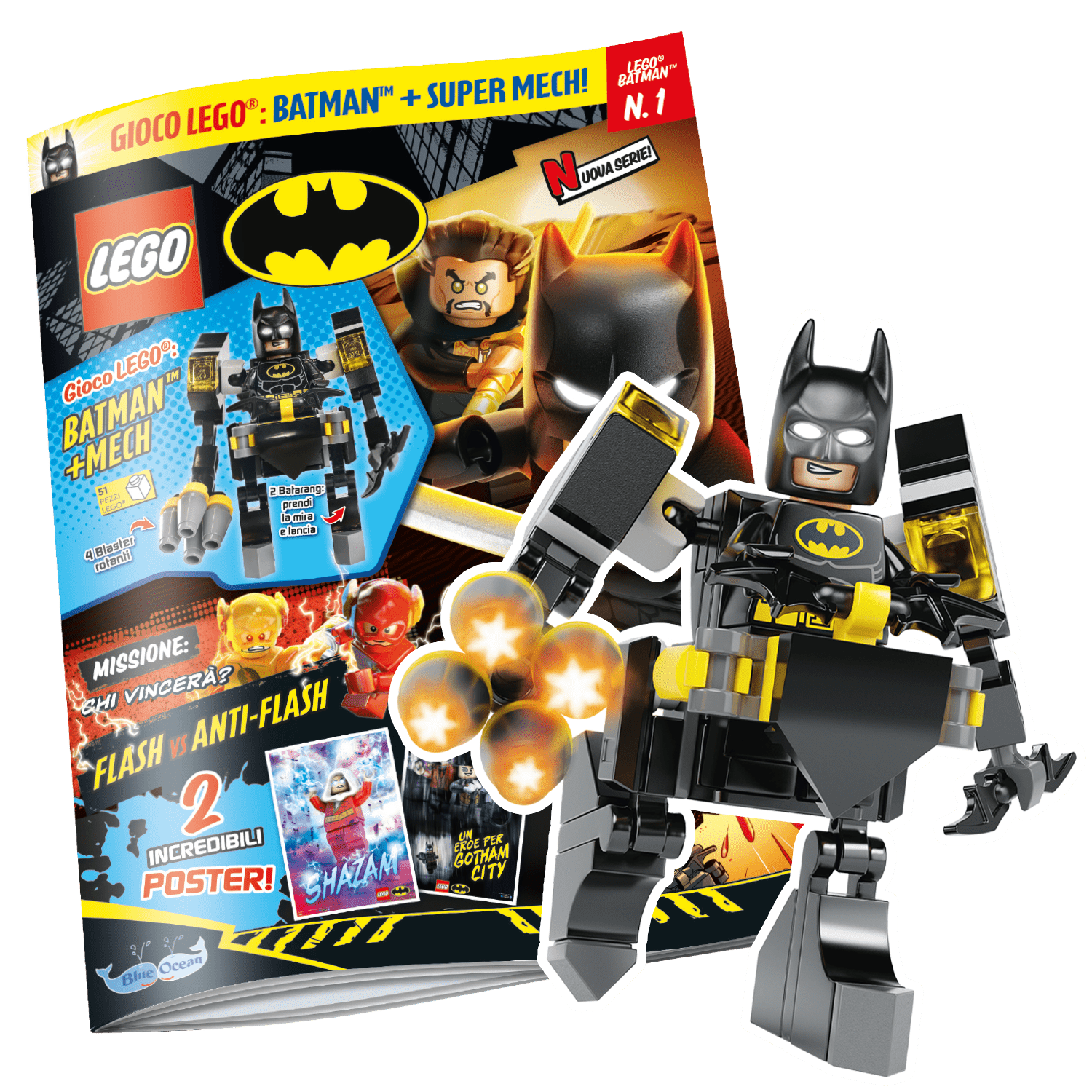 LEGO BATMAN N.1 - BATMAN + SUPER MECH