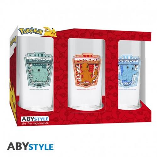 ABYVER249 - POKEMON - SET 3 BICCHIERI - STARTERS