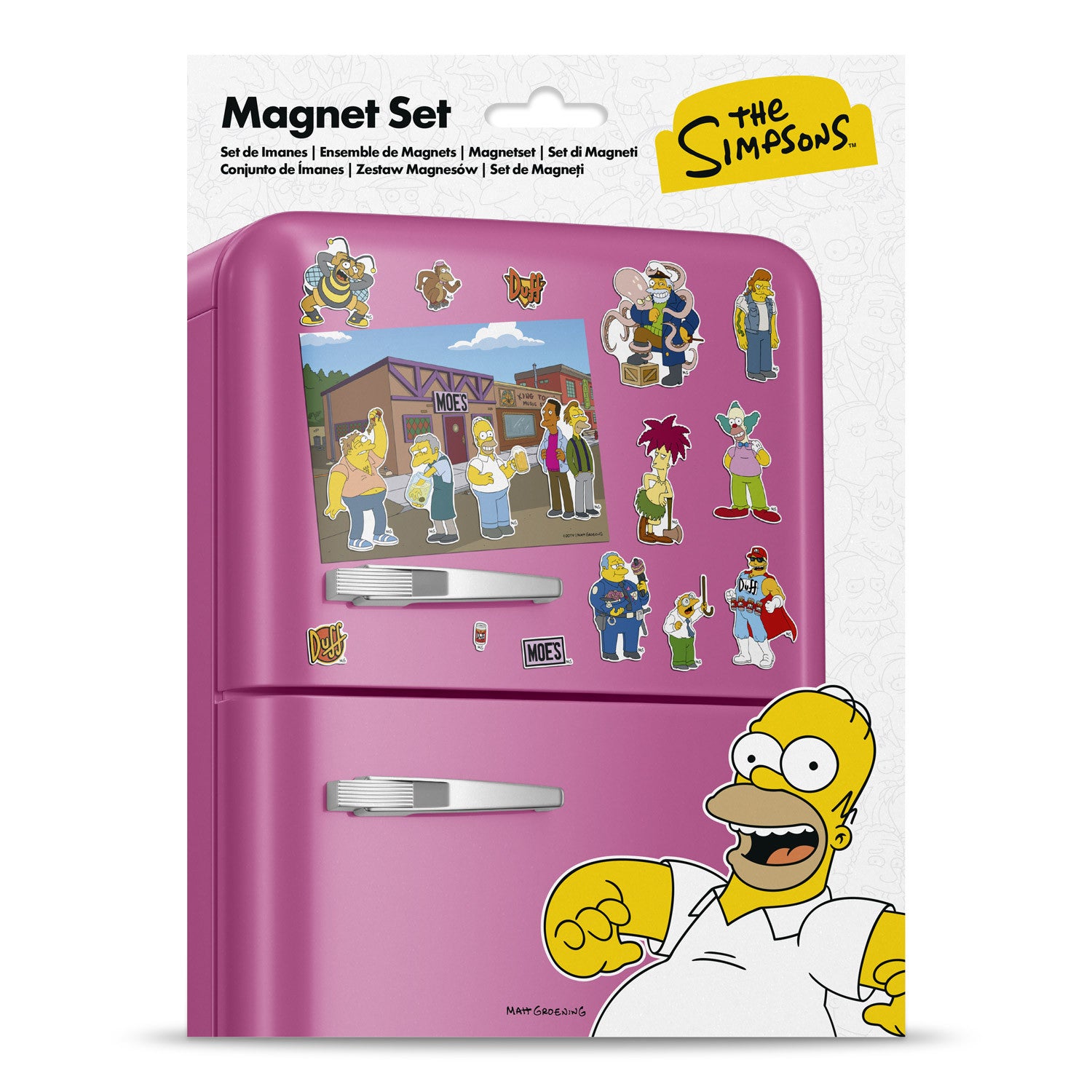 SETTI003 - SET DI CALAMTITE FUSTELLATE THE SIMPSONS CITTADINI - PEZZO SINGOLO