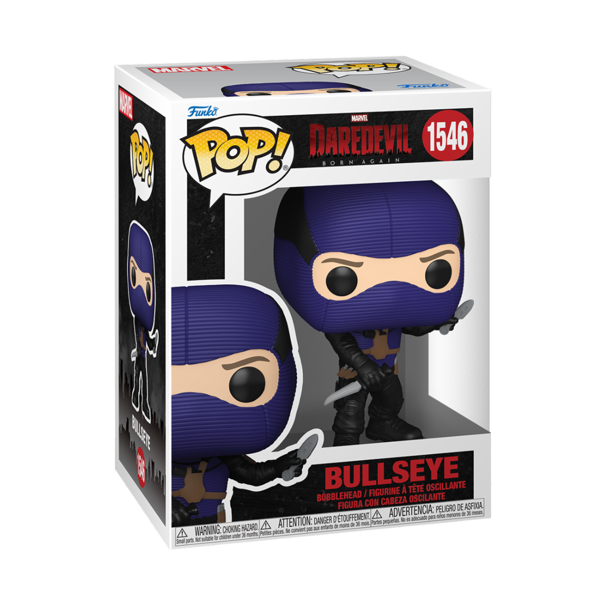 MARVEL: DAREDEVIL BORN AGAIN - POP FUNKO VINYL FIGURE 1546 BULLSEYE 9CM