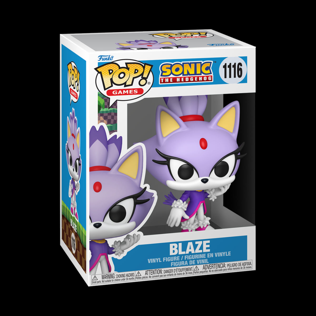 SONIC THE HEDGEHOG - POP FUNKO VINYL FIGURE 1116 BLAZE THE CAT 9CM