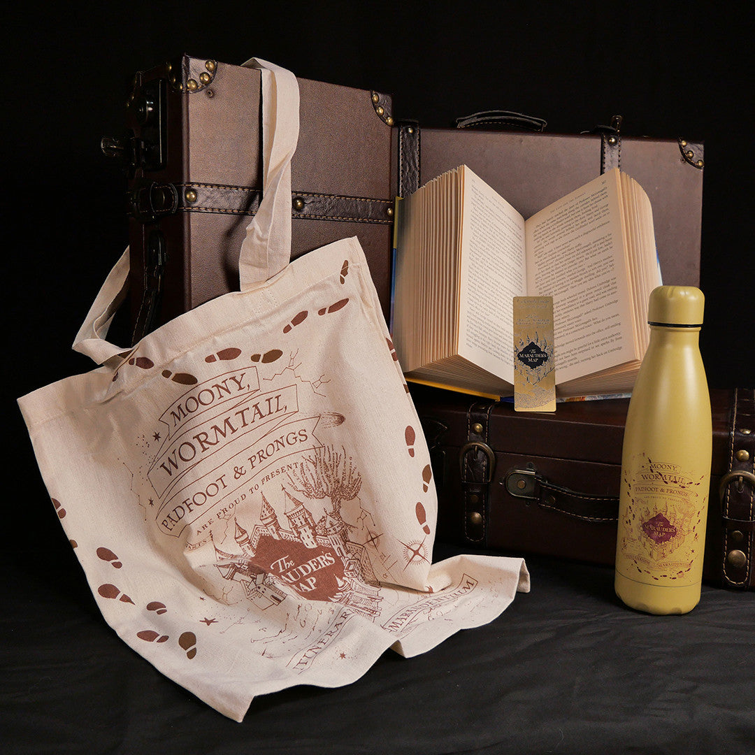 MAP4252 - HARRY POTTER - SET MAPPA DEL MALANDRINO. - SET BOTTIGLIA, TOTE BAG E SEGNALIBRO