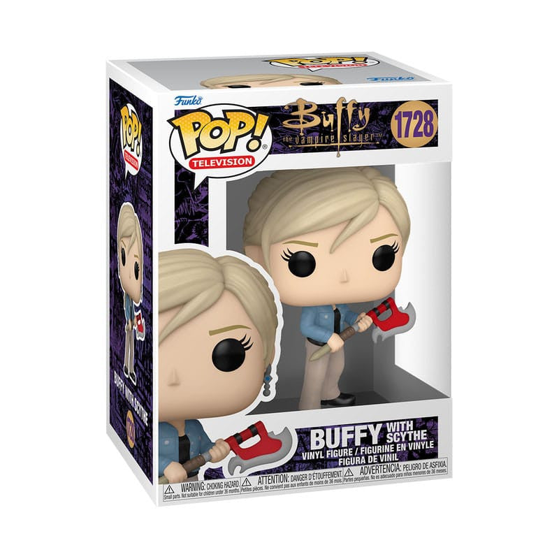 BUFFY THE VAMPIRE SLAYER - POP FUNKO VINYL FIGURE 1728 BUFFY W/SCYTHE 9CM