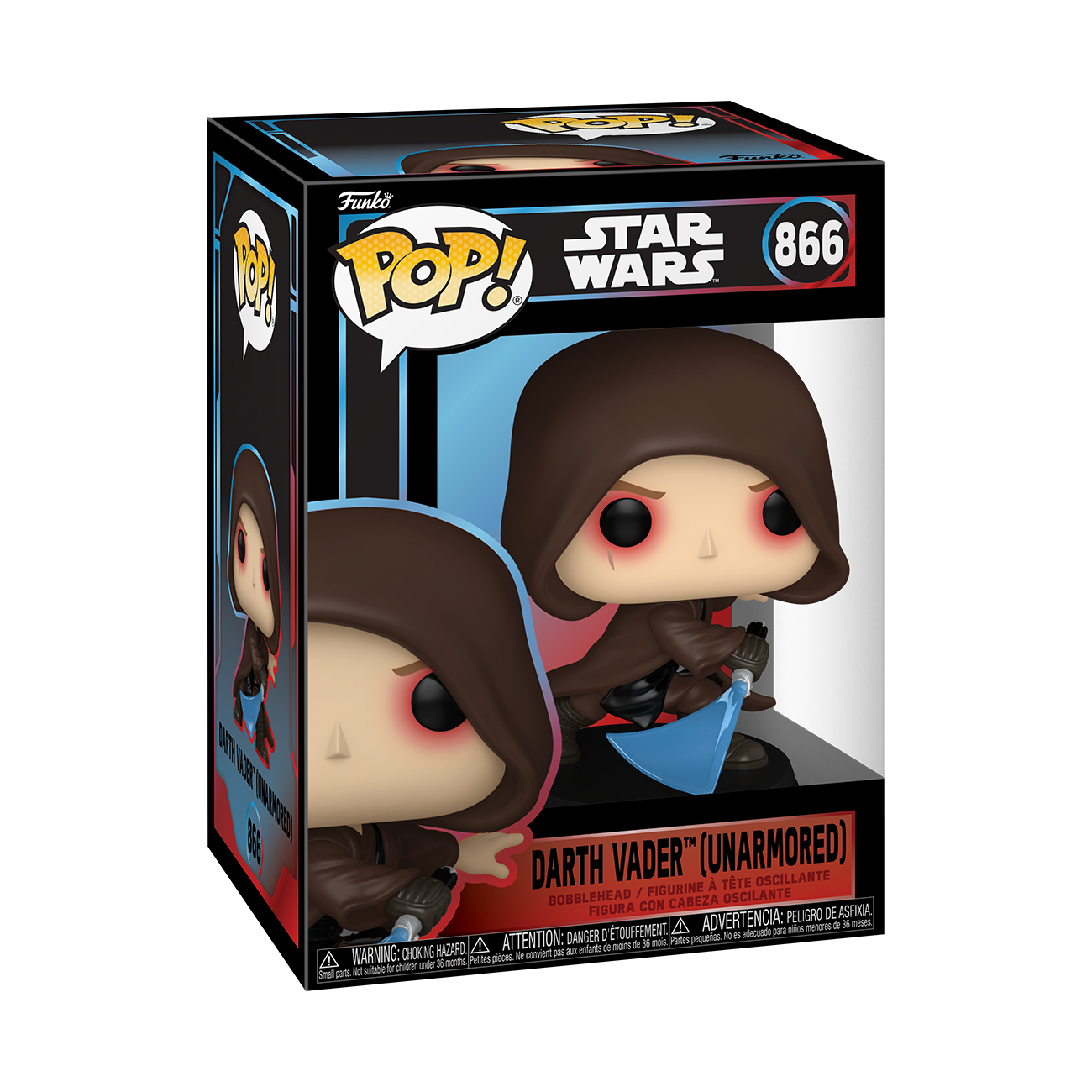 STAR WARS S11 - POP FUNKO VINYL FIGURE 866 DARTH VADER (UNARMORED) 9CM