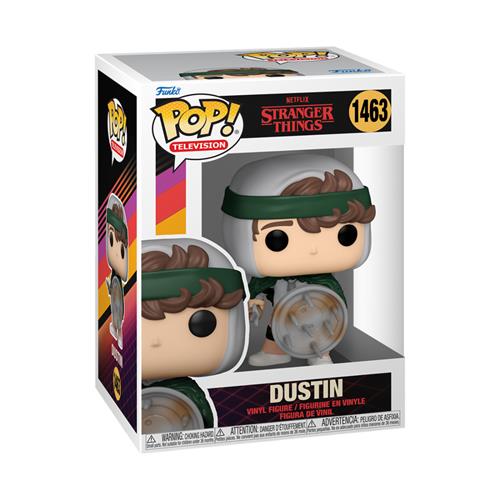 STRANGER THINGS 4 - POP FUNKO VINYL FIGURE 1463 HUNTER DUSTIN W/SHIELD9CM