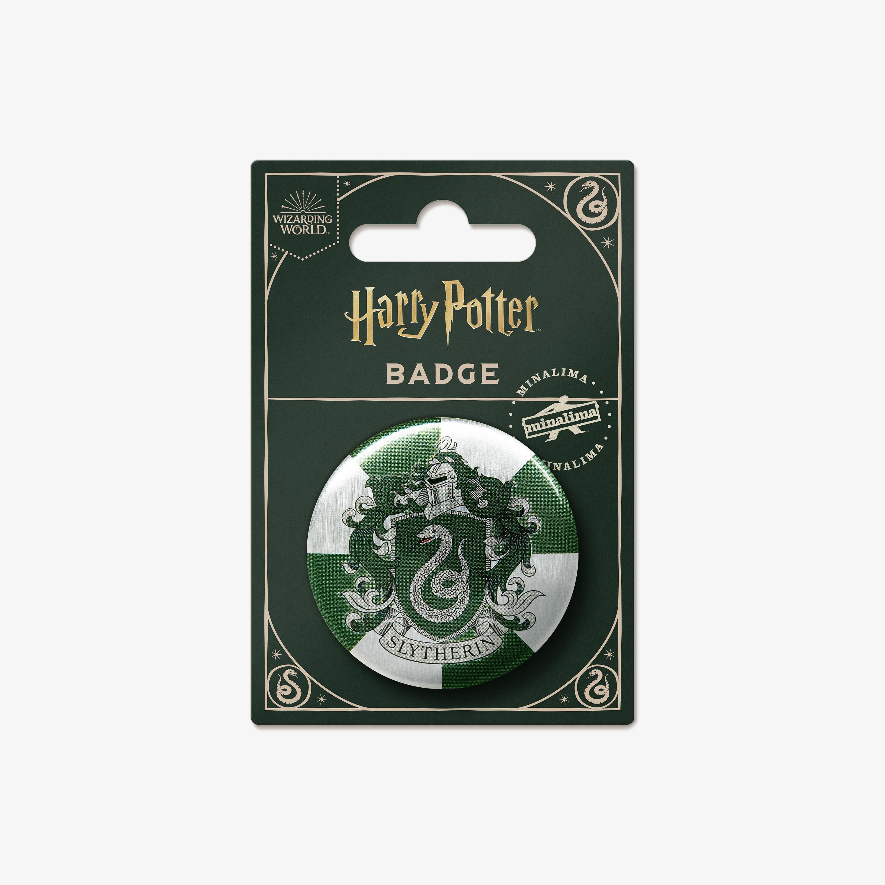 HPBB03 - HARRY POTTER - HOGWARTS: SLYTHERIN HOUSE CREST - BADGE