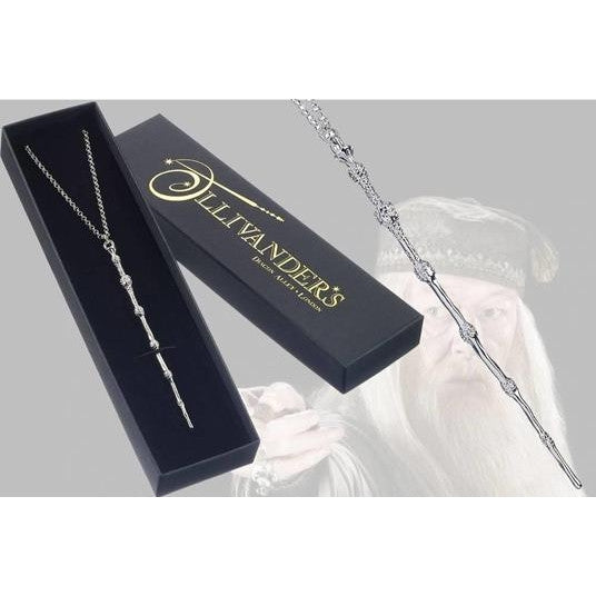 GH0003 - HARRY POTTER - COLLANINA CON CIONDOLO BACCHETTA DUMBLEDORE