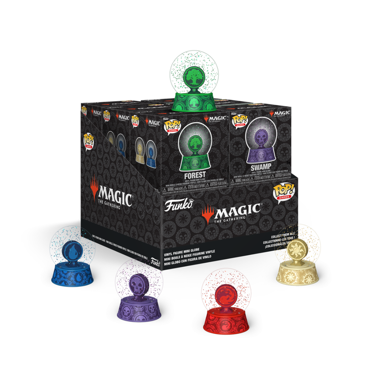 MAGIC THE GATHERING - FUNKO MINI GLITTER GLOBES - 12PZ DISPLAY