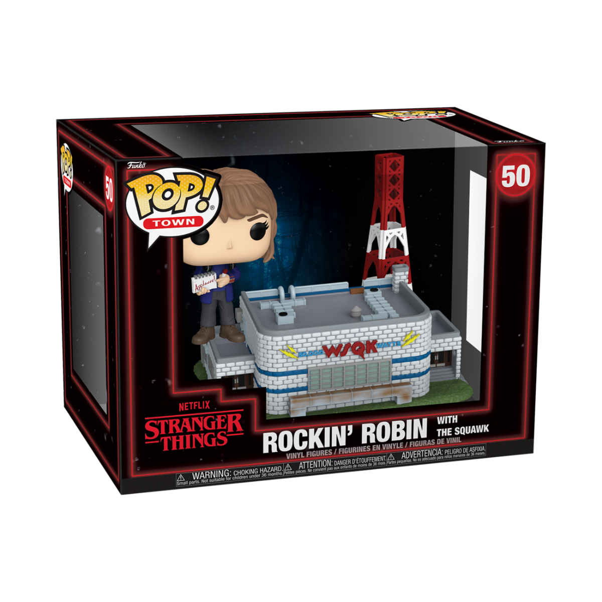 STRANGER THINGS - POP FUNKO TOWN VINYL FIGURE 50 ROCKIN' ROBIN WITH THE SQUAWK 9CM