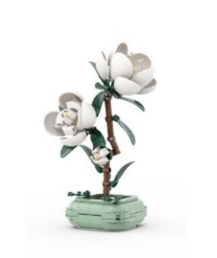 DBLC59029W - CADA - FLOWERS - CAMELLIA - 278 PCS