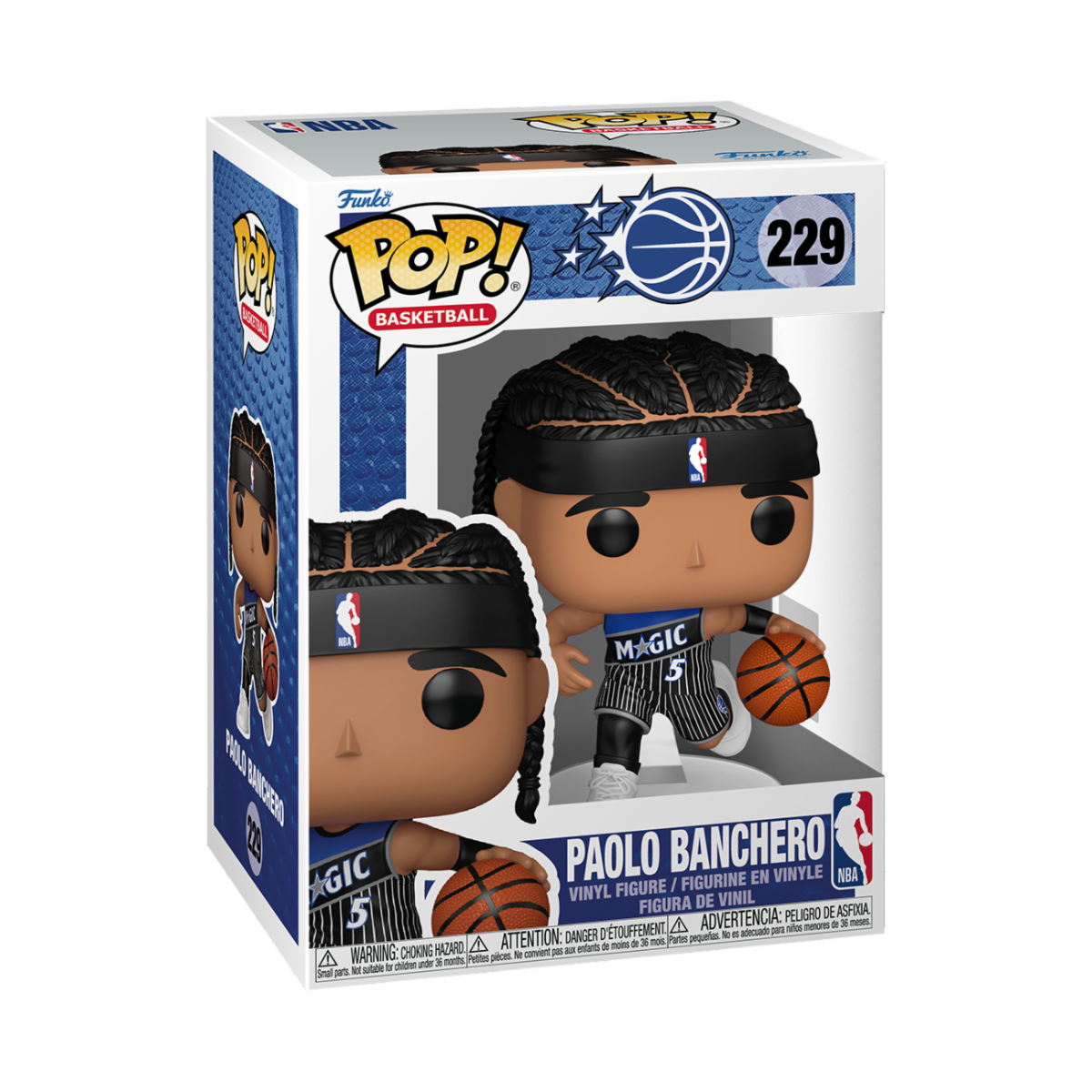 NBA - POP FUNKO VINYL FIGURE 229 PAOLO BANCHERO (BLACK) (MAGIC) 9CM