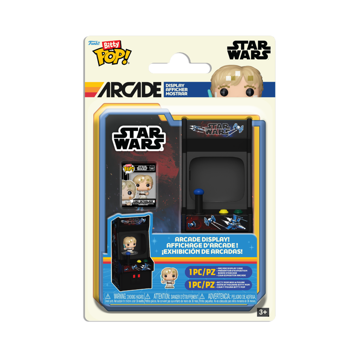 85545 - STAR WARS: 8-BIT- POP FUNKO BITTY ARCADE VINYL FIGURE - LUKE
