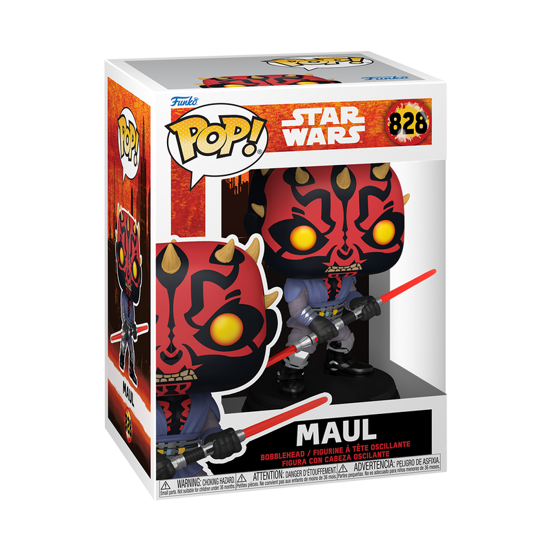 STAR WARS DARTH MAUL SHADOW LORD - POP FUNKO VINYL FIGURE 828 MAUL 9CM