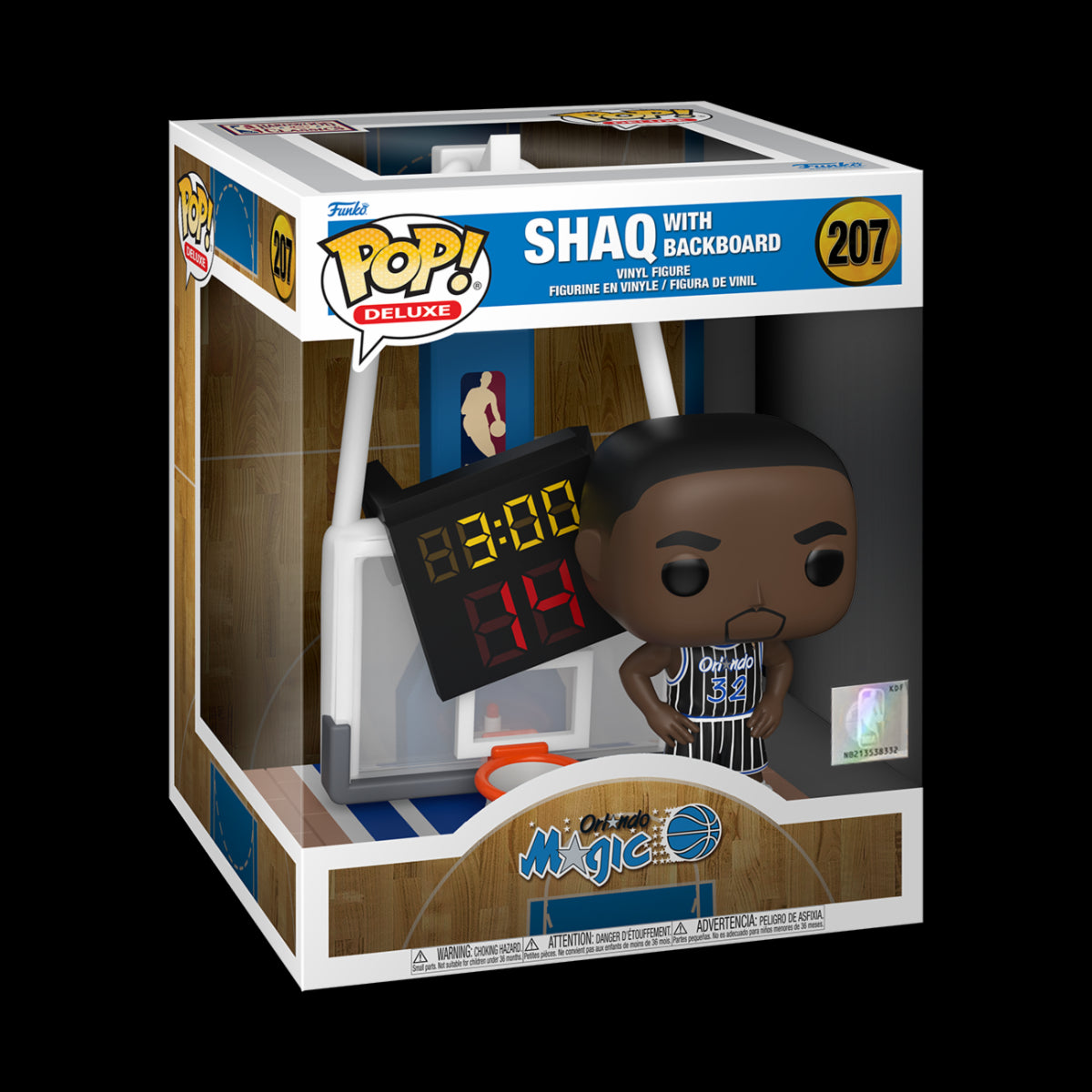 NBA - POP FUNKO DELUXE VINYL FIGURE 207 SHAQ W/BACKBOARD 15CM
